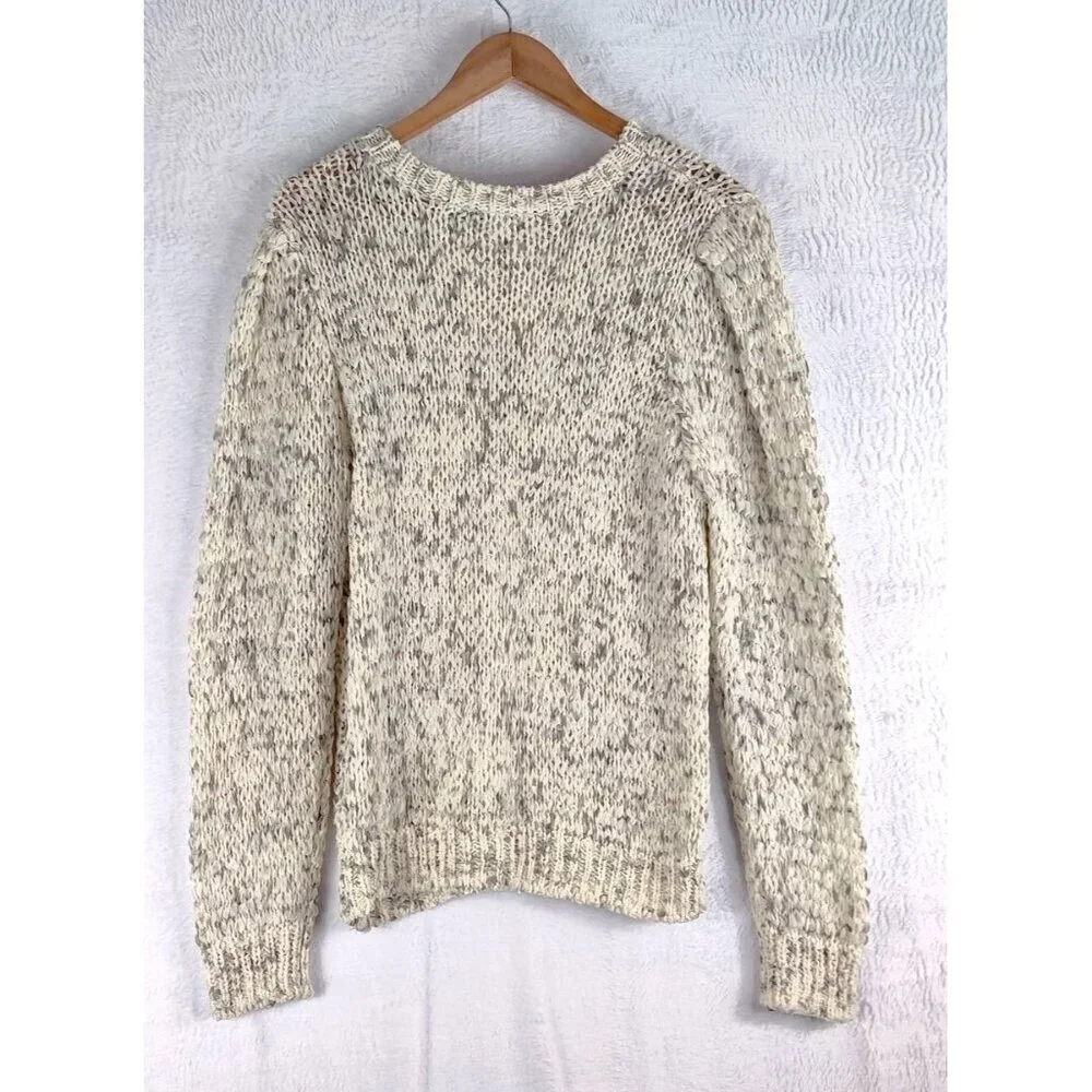 Calvin Klein Pullover Sweater Top Woven Large Thread Blended Fabric Speckled XL